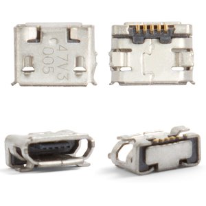 Конектор зарядки для Nokia 6500c, 7900, 8800 Arte; Sony Ericsson W100, X10 mini, 5 pin, micro USB тип B