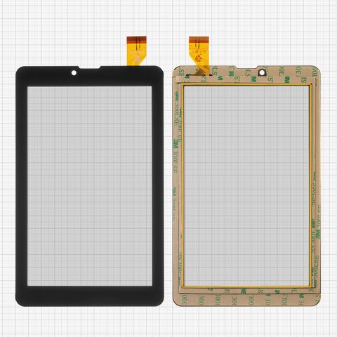 Сенсорний екран для China Tablet PC 7"; Impression ImPAD M701, чорний, 114 мм, 30 pin, 184 мм, ємнісний, 7", #XC PG0700 203 FPC A0