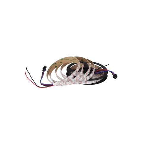 Світлодіодна стрічка RGB SMD5050, SK9822 біла, з управлінням, IP20, 5 В, 60 діодів м, 1 м