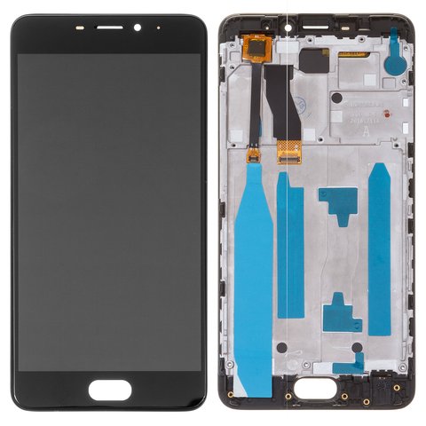 Дисплей для Meizu M5 Note, черный, с рамкой, M621H, M621Q, M621C, M621M