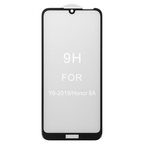 Защитное стекло All Spares для Huawei Honor 8A, Honor Play 8a, Y6 2019 , Y6 Prime 2019 , 5D Full Glue, черный