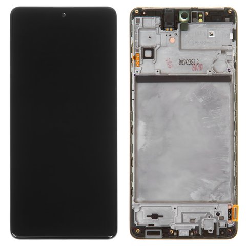 Дисплей для Samsung M515 Galaxy M51, чорний, з рамкою, Original, сервісне опаковання, #GH82 23568A GH82 24166A GH82 24167A GH82 24168A