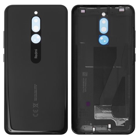 Задняя панель корпуса для Xiaomi Redmi 8, черная, с боковыми кнопками, Original, M1908C3IC, MZB8255IN, M1908C3IG, M1908C3IH