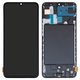 Дисплей для Samsung A705 Galaxy A70, A705F/DS Galaxy A70, чорний, з рамкою, High Copy, original LCD size, (OLED)