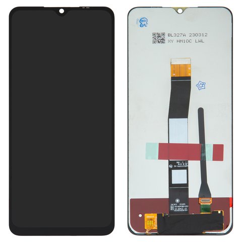 Дисплей для Xiaomi Poco C40, Redmi 10C, черный, без рамки, Оригинал переклеено стекло 