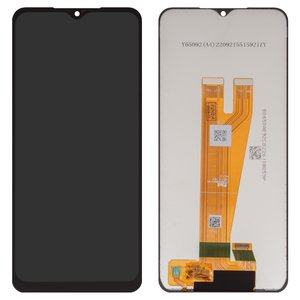 Дисплей для Samsung A045 Galaxy A04, черный, без рамки, Оригинал переклеено стекло 
