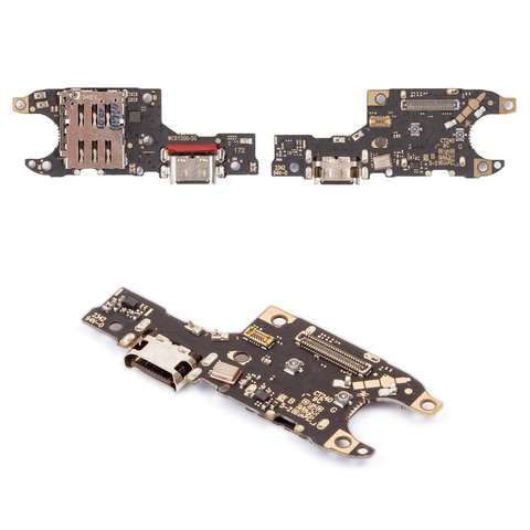 Шлейф для Huawei Honor 200, конектора зарядки, з компонентами, High Copy, плата зарядки