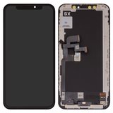Дисплей для iPhone XS, чорний, з рамкою, High Copy, (AMOLED), GX OEM soft
