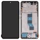 Дисплей для Xiaomi Poco M7 Pro 5G , чорний, з рамкою, Сopy, (TFT), classic black