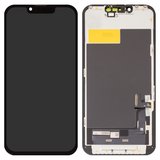 Дисплей для iPhone 13, черный, с рамкой, Copy, без упаковки, (TFT), ZY, LTPS HD+
