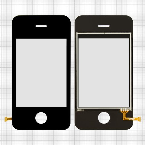 Touchscreen compatible with China iPhone 3g, 3gs, 81 mm, type 1, 110*56mm , 65*49mm #ECW054