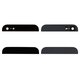 Top + Bottom Housing Panel compatible with Apple iPhone 5, (black)