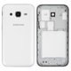 Housing compatible with Samsung G360H/DS Galaxy Core Prime, G360M/DS Galaxy Core Prime 4G LTE, (High Copy, white, dual SIM)