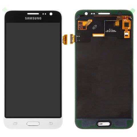 LCD compatible with Samsung J320 Galaxy J3 2016 , white, with light adjustable, Best copy, without frame, Copy, TFT  