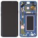 Pantalla LCD puede usarse con Samsung G965 Galaxy S9 Plus, azul, con marco, Original (PRC), coral Blue, original glass