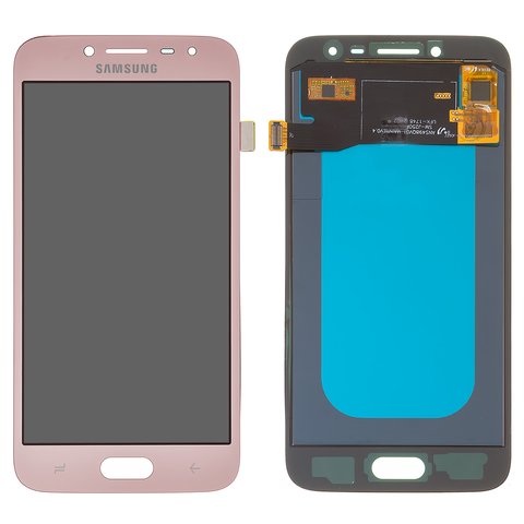 LCD compatible with Samsung J250 Galaxy J2 2018 , J250 Galaxy J2 Pro 2018 , pink, without frame, High Copy, OLED  
