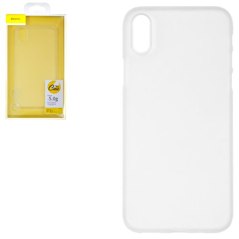 Case Baseus compatible with iPhone XS, colourless, Ultra Slim, transparent, matt, plastic  #WIAPIPH58 E02