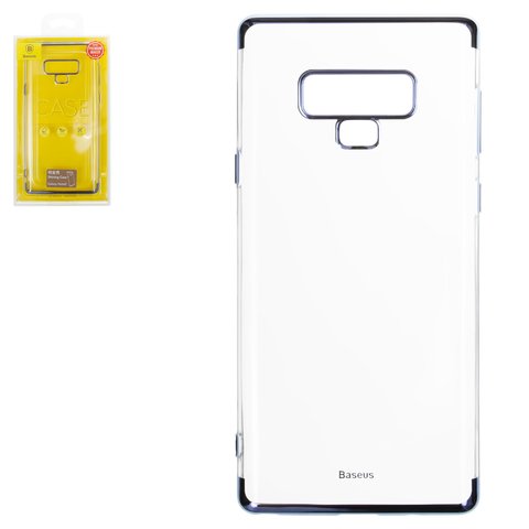 Чехол Baseus для Samsung N960 Galaxy Note 9, синий, прозрачный, силикон, #WISANOTE9 MD03