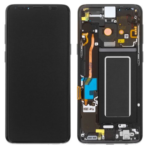 Дисплей для Samsung G960 Galaxy S9, черный, с рамкой, Original PRC , midnight Black, original glass