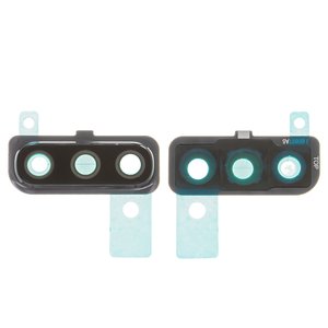 Camera Lens compatible with Samsung A505F DS Galaxy A50, black, with frames 
