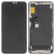 Pantalla LCD puede usarse con iPhone 11 Pro Max, negro, con marco, HC, (OLED), OEM soft