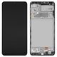 LCD compatible with Samsung A225 Galaxy A22, (black, with frame, Original, service pack) #GH82-25944A/GH82-26047A