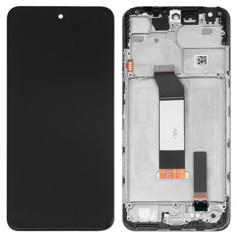 Pantalla LCD puede usarse con Xiaomi Poco M3 Pro, Poco M3 Pro 5G, Redmi Note 10 5G, negro, con marco, Original PRC 