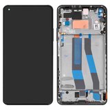 Pantalla LCD puede usarse con Xiaomi Mi 11 Lite, Mi 11 Lite 5G, negro, con marco, High Copy, (OLED), #WM6556Z21-1