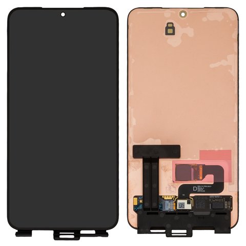 LCD compatible with Samsung S911 Galaxy S23, black, without frame, original change glass 