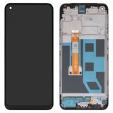LCD compatible with Oppo A53 4G, (black, with frame, Original (PRC), CPH2127, CPH2131, BV065WBM-L03-MB02, P6516I3F3-FPCA-R0.0)