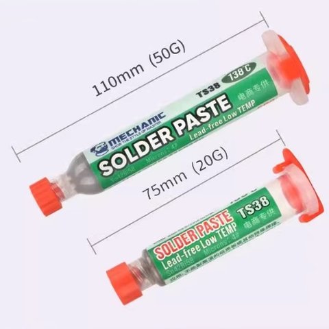 BGA Paste Mechanic TS38, Sn 42%, Bi 58%, 138 °C, 20 g 