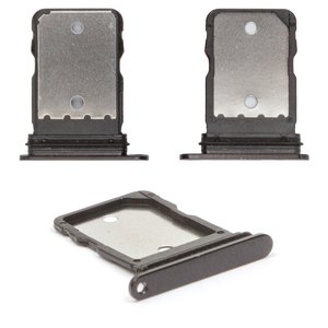 SIM Card Holder compatible with Google Pixel 6 Pro, black, stormy black 