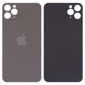 Panel trasero de carcasa puede usarse con iPhone 11 Pro Max, gris, no es necesario desmontar la cámara, Original PRC , big hole, matte space gray