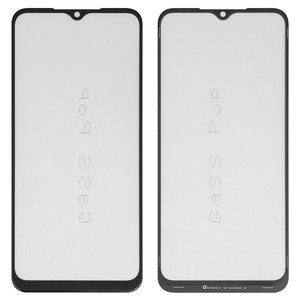 Housing Glass G+OCA PRO compatible with Tecno Spark 7 KF6n , Spark 7 Go KF6m ; Infinix Hot 10i, Smart 5 Pro PR652B , with OCA film, black 