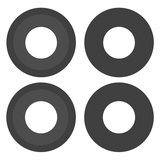 Vidrio de cámara puede usarse con Xiaomi Poco C50, Redmi A1, Redmi A2, negro, sin marco, juego de 2 uds.