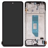 LCD compatible with Xiaomi Redmi Note 14 4G, (black, with frame, Copy, (TFT), 159.6mm, 24117RN76G, 24117RN76O, global version)