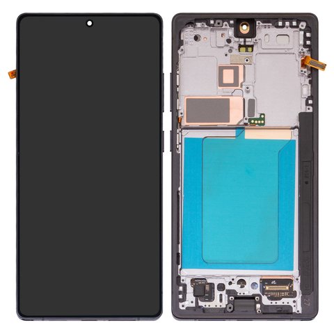 LCD compatible with Samsung S938 Galaxy S25 Ultra, black, with frame, Original PRC  