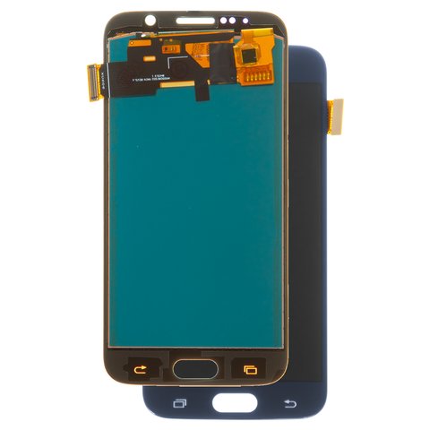 LCD compatible with Samsung G920 Galaxy S6, dark blue, with light adjustable, Best copy, without frame, Copy, TFT  