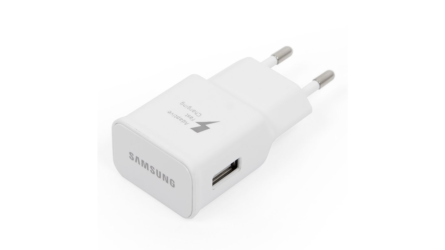 Mains Charger compatible with Samsung G920F Galaxy S6, (15 W, Quick Charge,  white, 1 output) - GsmServer