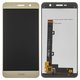 LCD compatible with Huawei Y6 Pro, (golden, Logo Huawei, without frame, High Copy, TIT-AL00/TIT-U02)