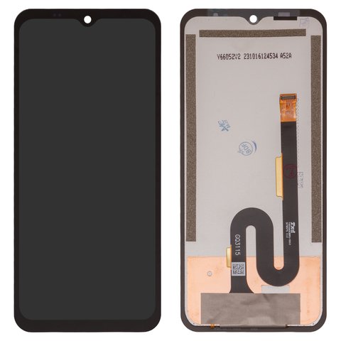 LCD compatible with Ulefone Armor 22, black, without frame, original change glass