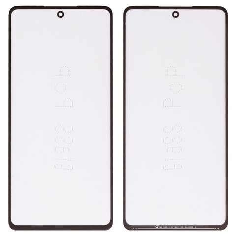 Housing Glass G+OCA PRO compatible with Samsung A725 Galaxy A72, with OCA film, black