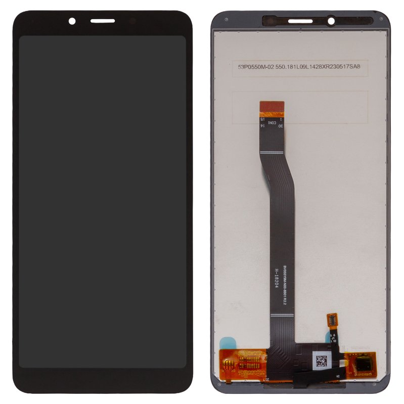 LCD compatible with Xiaomi Redmi 6, Redmi 6A, (black, without