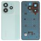 Задняя панель корпуса для Xiaomi Redmi Note 14 5G, зеленая, со стеклом камеры, coral green