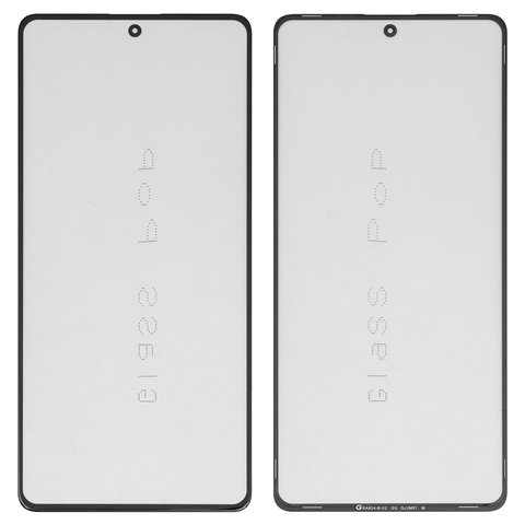 Housing Glass G+OCA PRO compatible with Xiaomi Poco X5 Pro, Redmi Note 12 Pro 5G, Redmi Note 12 Pro Plus, with OCA film, black 