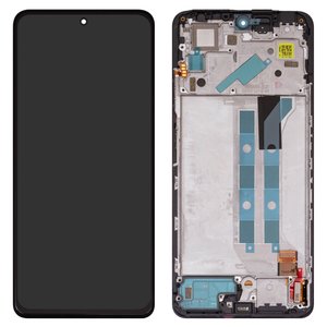 LCD compatible with Xiaomi Redmi Note 12 Pro 4G, black, with frame, Original PRC  