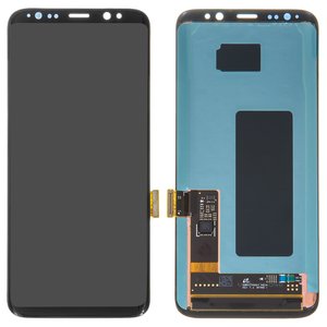 Pantalla LCD puede usarse con Samsung G950 Galaxy S8, negro, sin marco, original vidrio reemplazado 