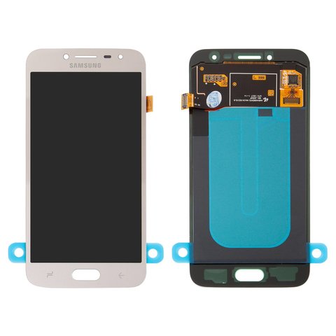 Pantalla LCD puede usarse con Samsung J250 Galaxy J2 2018 , J250 Galaxy J2 Pro 2018 , dorado, sin marco, Original PRC , original glass