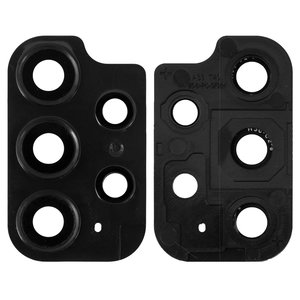 Vidrio de cámara puede usarse con Samsung A536 Galaxy A53 5G, negro, con marcos