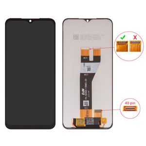 Pantalla LCD puede usarse con Samsung A146P Galaxy A14 5G, A146U Galaxy A14 5G, negro, sin marco, High Copy, 40 pin